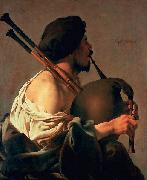 unknow artist The Bagpiper Sweden oil painting artist
